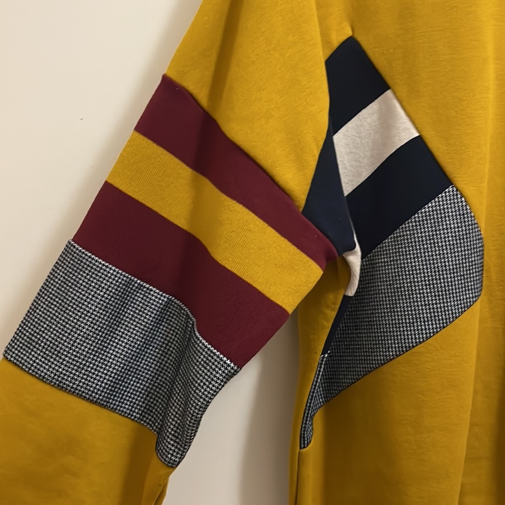 Patchwork Mock Neck Sweatshirt - image 3